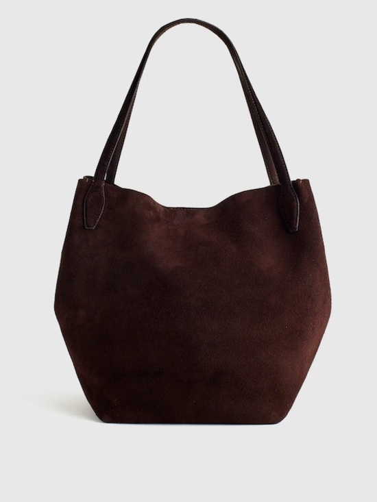 Madewell Handbags - Madewell Dark Brown Suede Shopper Tote